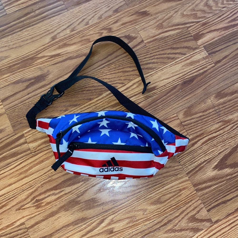 Adidas American flag fanny pack